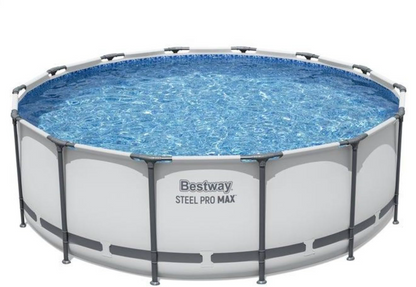 Round Metal Frame Outdoor Swimming Pool Set with Filter Pump