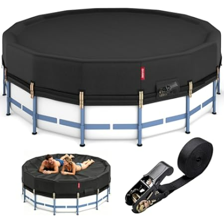 Round Metal Frame Outdoor Swimming Pool Set with Filter Pump