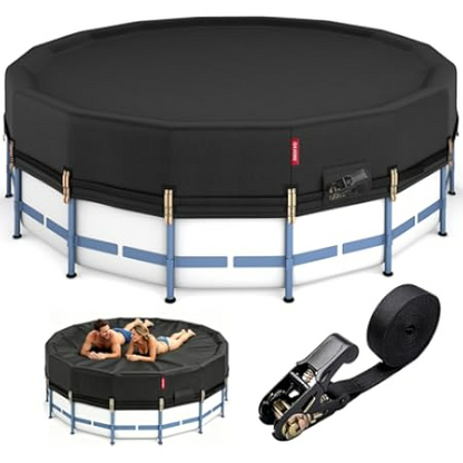 Round Metal Frame Outdoor Swimming Pool Set with Filter Pump